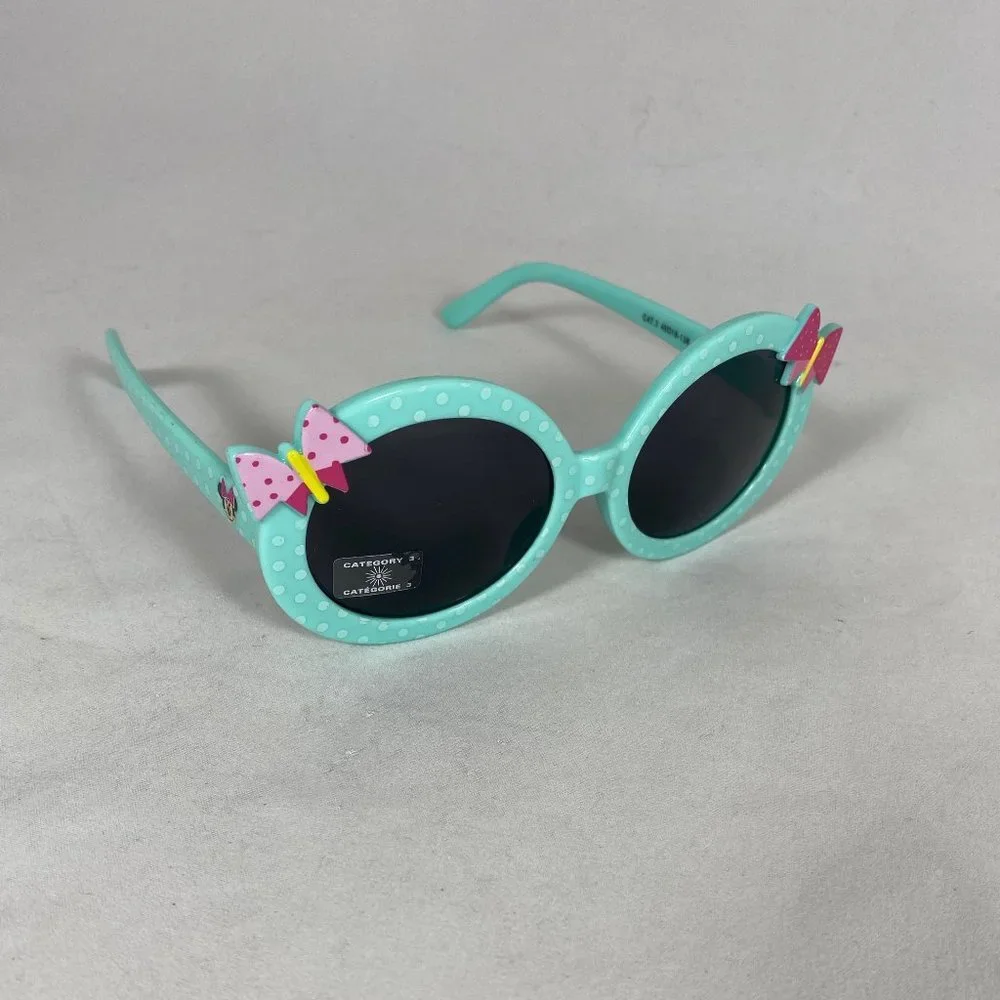 Disney Store Minnie Mouse Sunglasses Mint Green with Pink Bow NWT